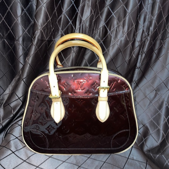 Louis Vuitton Monogram Vernis Amarante Summit Bowling Bag - Picture 2 of 5